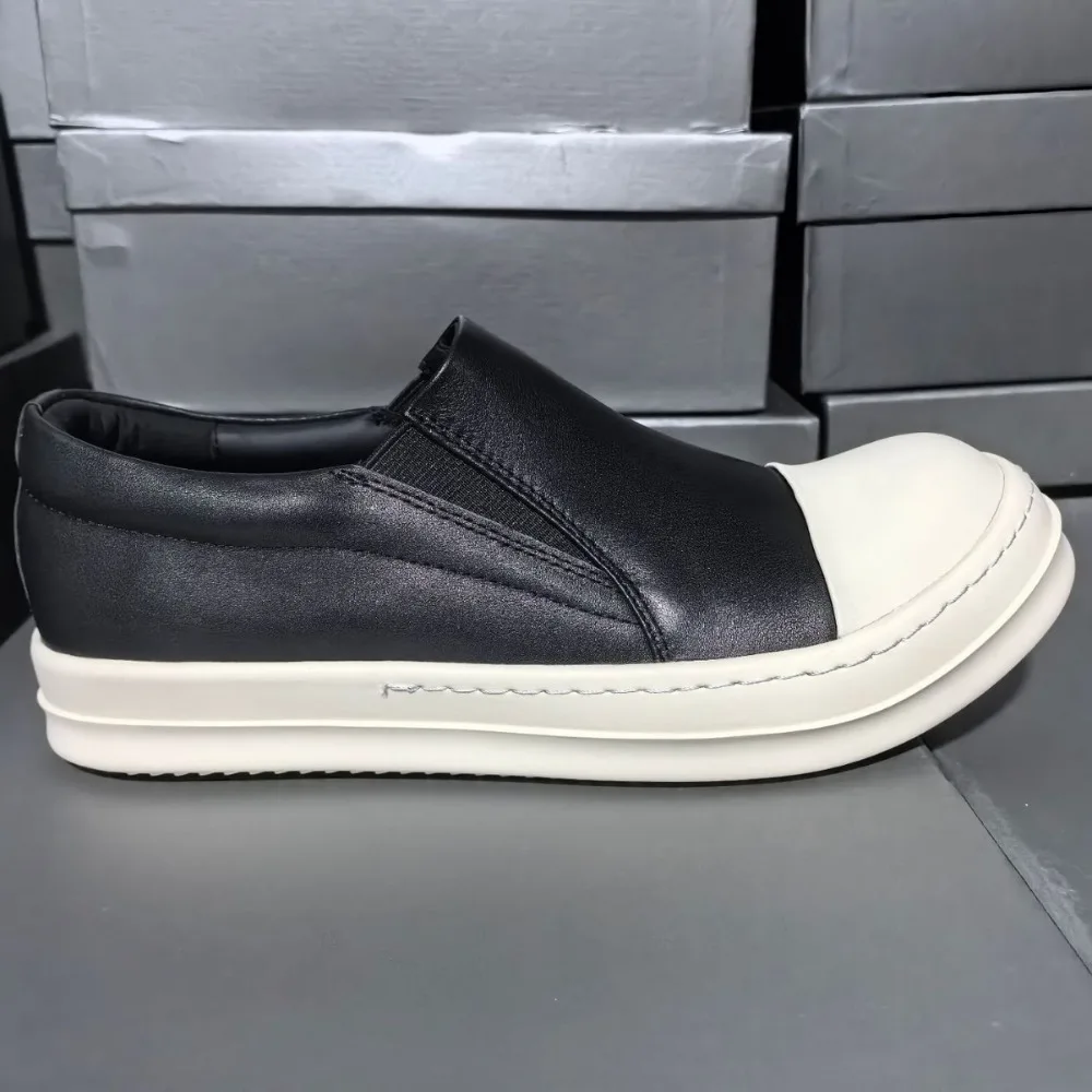 

Rick RO Sports and Leisure Men's Shoes with A Thick Leather Surface and A Raised Sole Suitable for Couples and Trendy Shoes