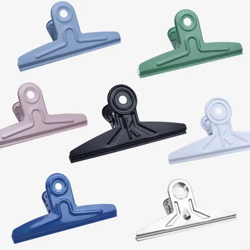 G8TA 300mmメタルクリップ大型ステンレス鋼バインダーペーパークランプメタルバインダーペーパークリップクラフト描画板フードバッグ写真