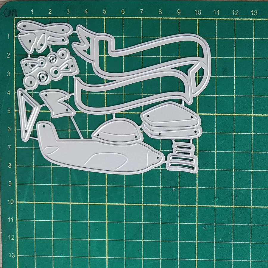 Propelled Aircraft Metal Cutting Dies for DIY Scrapbooking Photo Album Decorative Embossing Paper Card Crafts Die Cut 2023