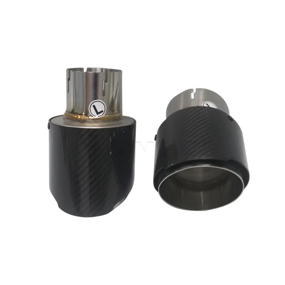 

Modification High Performance Carbon Fiber Exhaust Tip Muffler Clamp Glossy Black Tail Pipe for M4 G82 G83 G80 M3