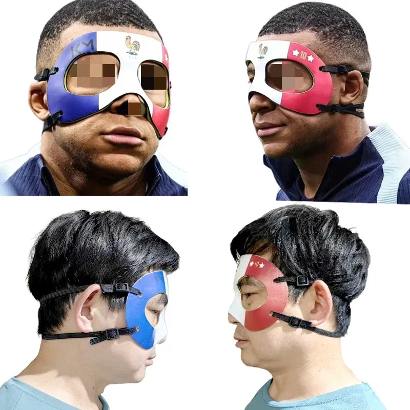 K.M 10 Rooster Mask PVC Masks for Men The French Flag Sports Protective Football Stars With The Same Model Halloween Parties