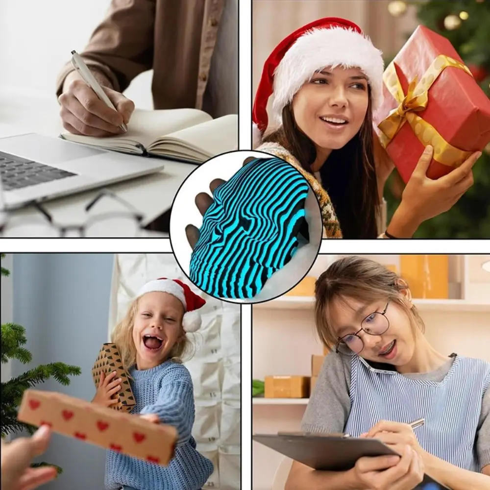 الوهم البصري ثلاثية الأبعاد الطباعة الجماجم اللعب نموذج محاكاة متوهجة الهيكل العظمي لعبة تمثال الحرفية ديكور مضيئة الجمجمة الكم