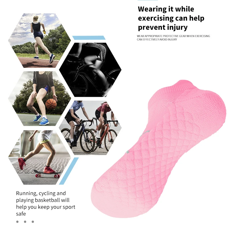 X-TIGER Women Cycling Socks 3 Pairs Unisex Sport Socks Outdoor Non Slip Bicycle Sports Socks Road Bike Socks Running Football