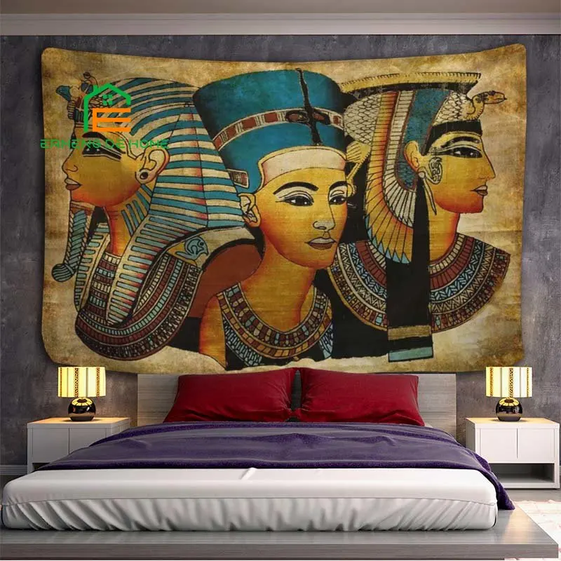 

Egyptian Mayan Murals Tapestry Wall Hanging Egyptian Style Wall Tapestries Maya Wall Art Decor 6 Sizes