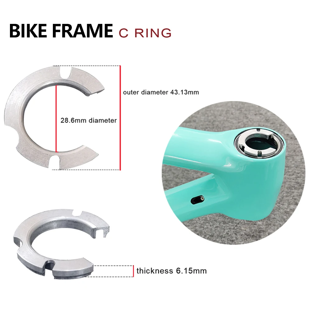 Aerodynamic Road Bicycle Headset Bearing Upper C Ring Gasket 28.6mm Bike Washer Accessories Bowl Set Group Spacer