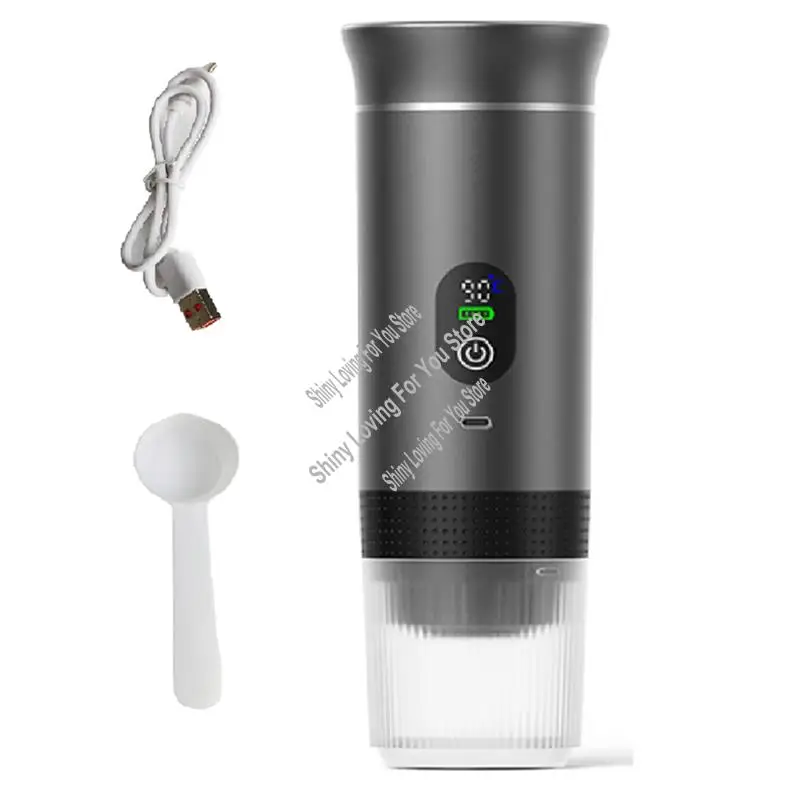 Mesin Pembuat Kopi Espresso Elektrik Nirkabel HIM-3-In-1 untuk Kopi Kapsul Bubuk Mesin Espresso Kecil