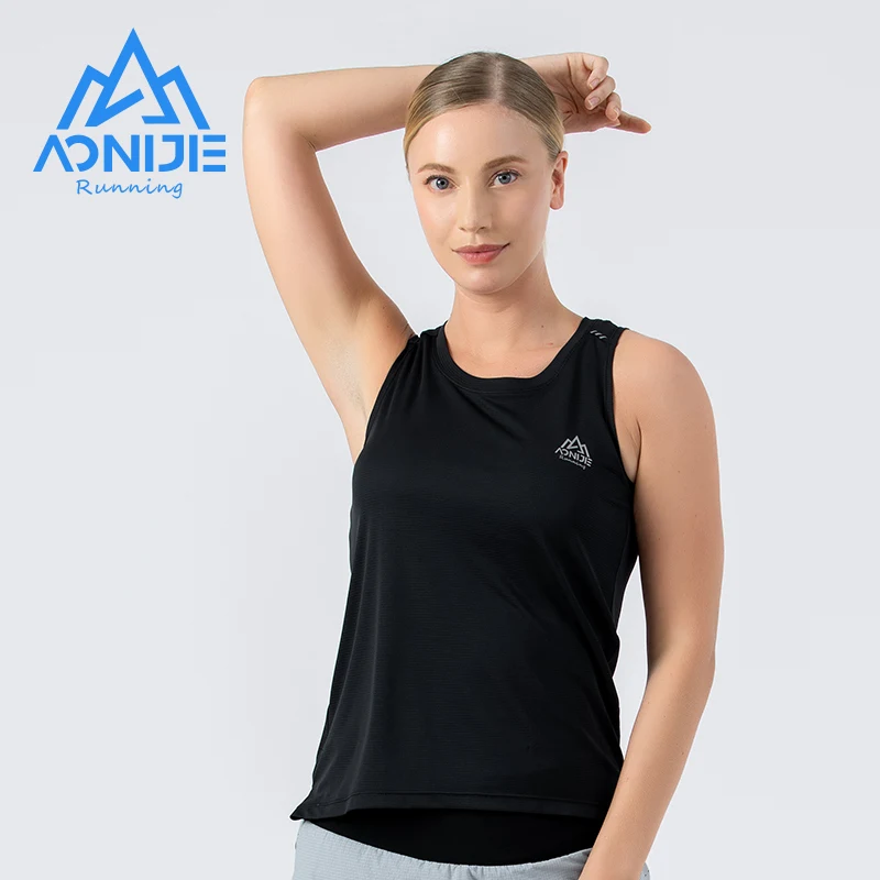 AONIJIE FW5129 Women Female Quick Drying Sports Vest Undershit Sleeveless Summer Breathable Tank Top For Gym Running