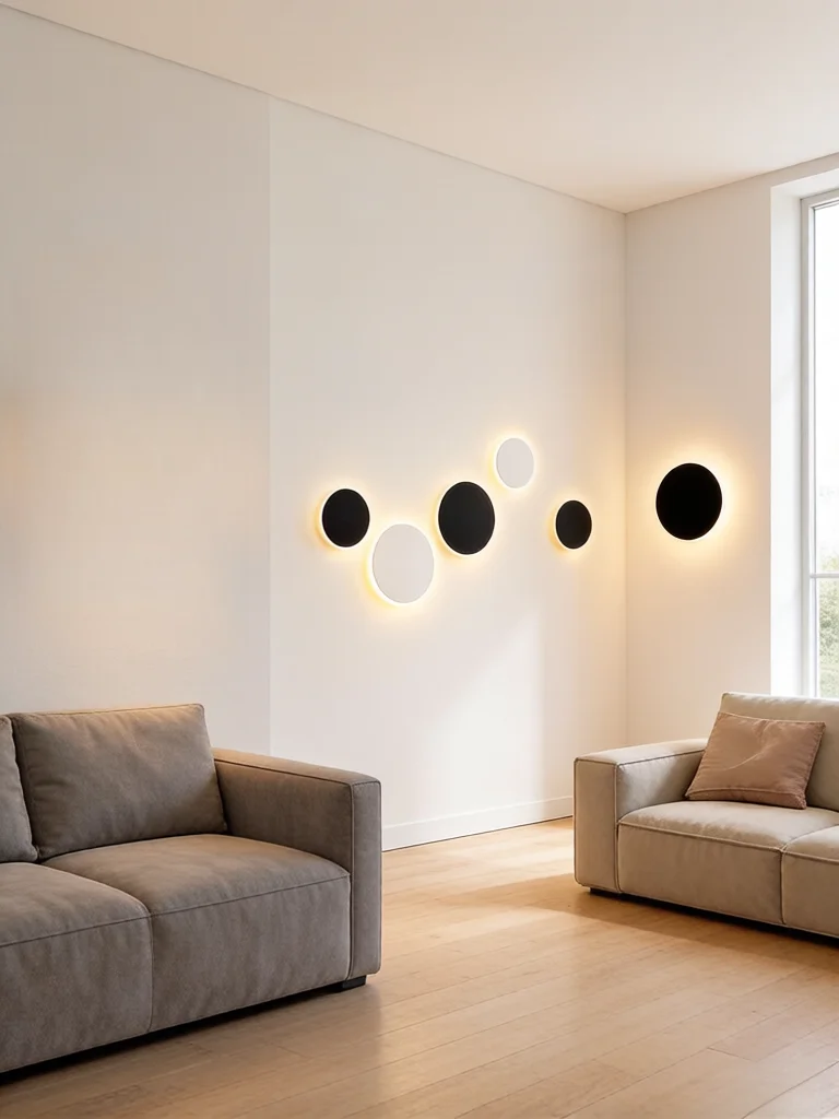 Nordic Minimalist Round LED Wall Light, Waterproof Outdoor & Indoor Sconce, Modern Villa Decor for Corridor, Entrance, Porch