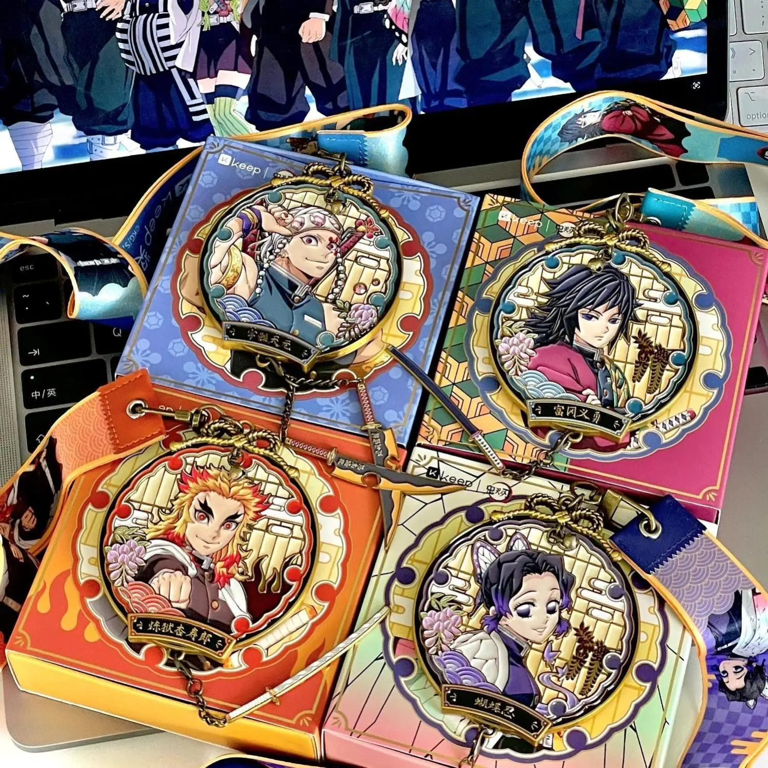 

Аниме Demon Slayer: Surrounding Blade Shadow Clash Medal Чистительный абрикос Shoulang Butterfly Ninja Tomioka Yoshiyuki