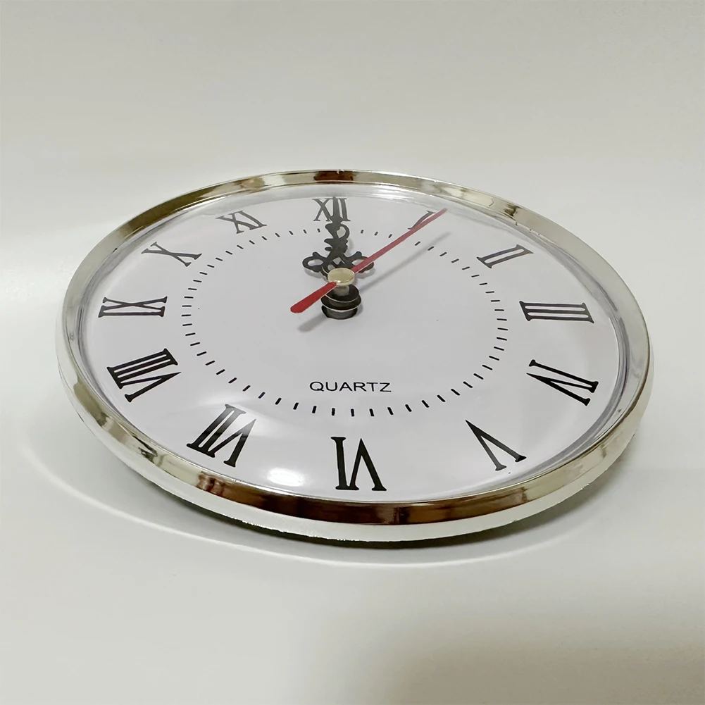 DIY 130MM Quartz Clock Insert Movement Roman Numeral Replacement Gold Silver