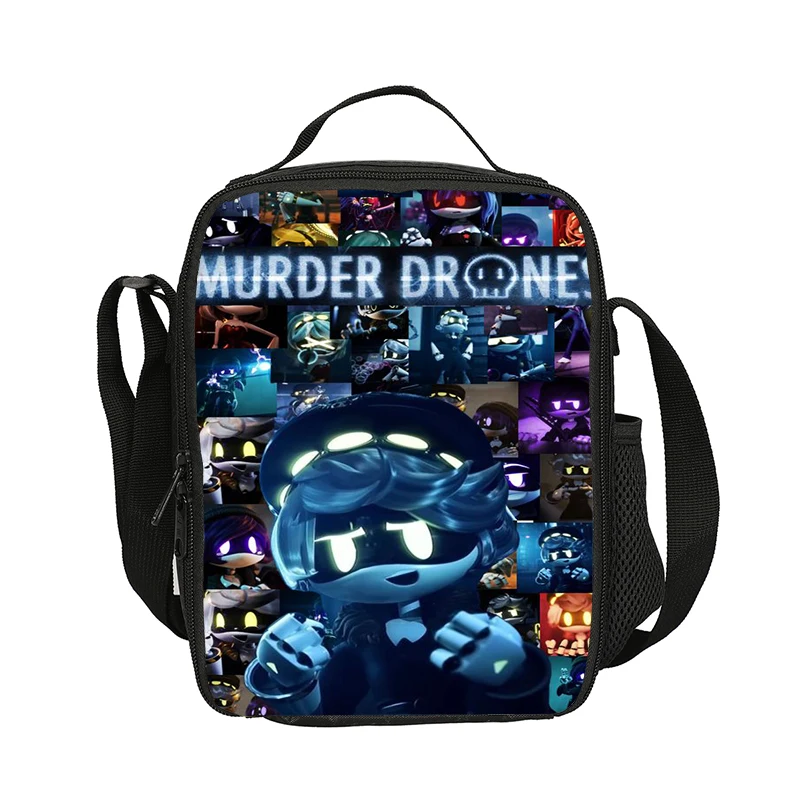 Murder Drones Ice Bag Lunch Bag Versatile Cartoon Large Capacity Strong Performance Best Gift for Boys and Girls School Birthday