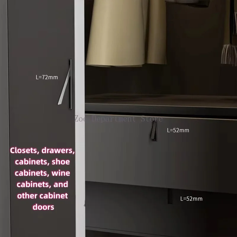 Recessed Drawer Invisible Handle Modern Simple Cabinet Wardrobe Mini Match Inlaid Concealed Door Handle