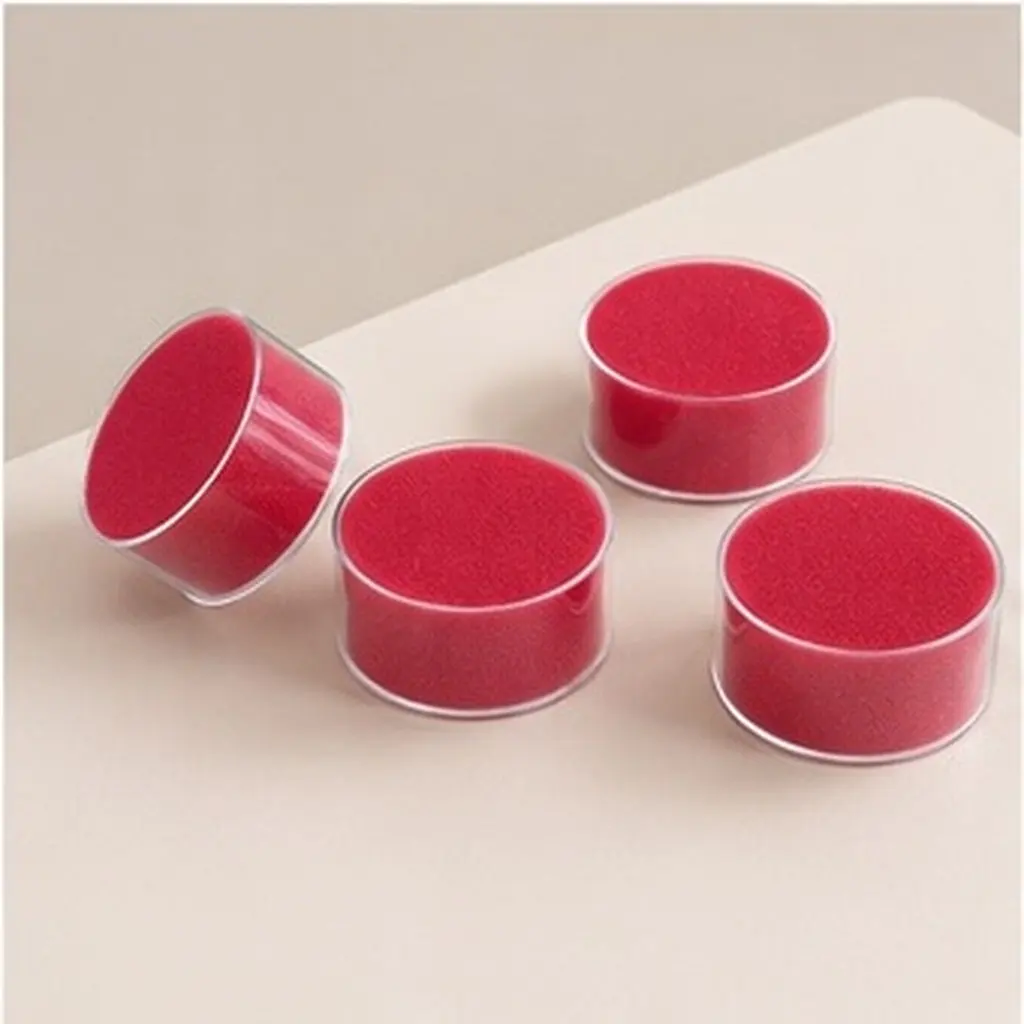 4Pcs Desktop Finger Moistener Sponge Compact Paper Moistener Pad Precise Moisture Control for Cash Counting Document Sorting