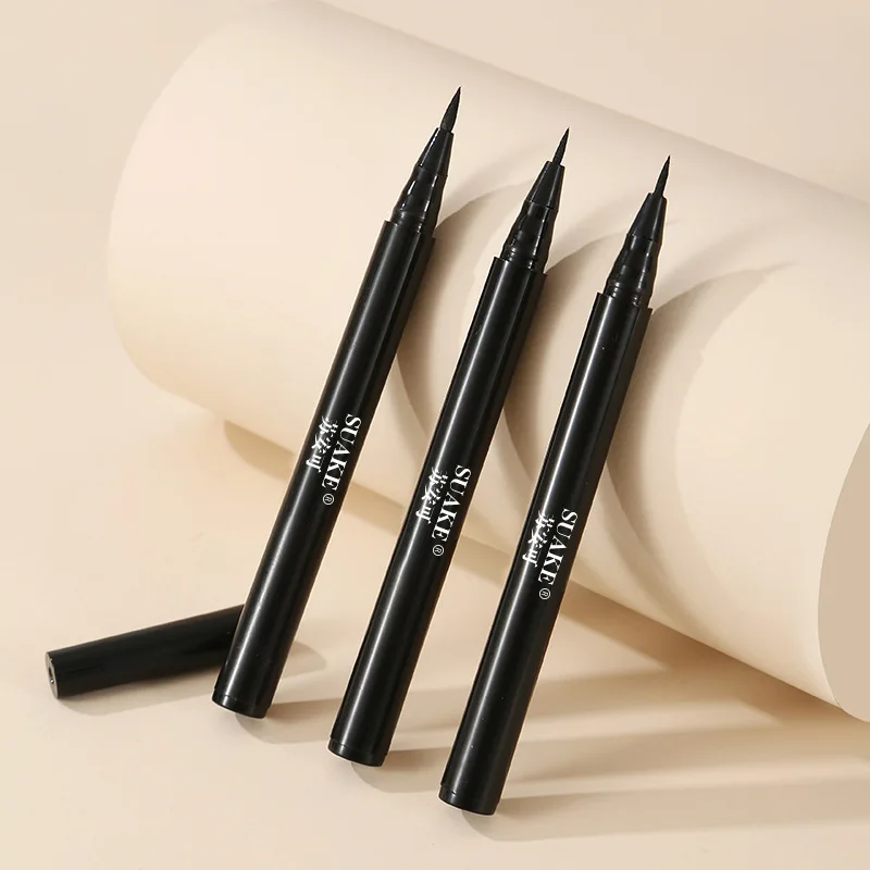 Black Smooth Liquid Eyeliner Pen Long-lasting Waterproof Not Easy To Smudged Eyeliner Ultra-fine Pen Tip Create Big Eye Makeup