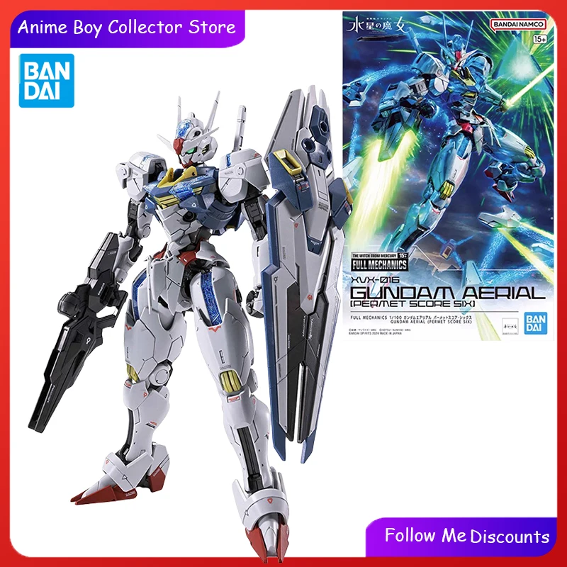 

Bandai Gundam Model Kit FM 1/100 GUNDAM AERIAL [PERMET SCORE SIX] Action Figure Mobile Suit Gundam Amine Figure Toys For Boys