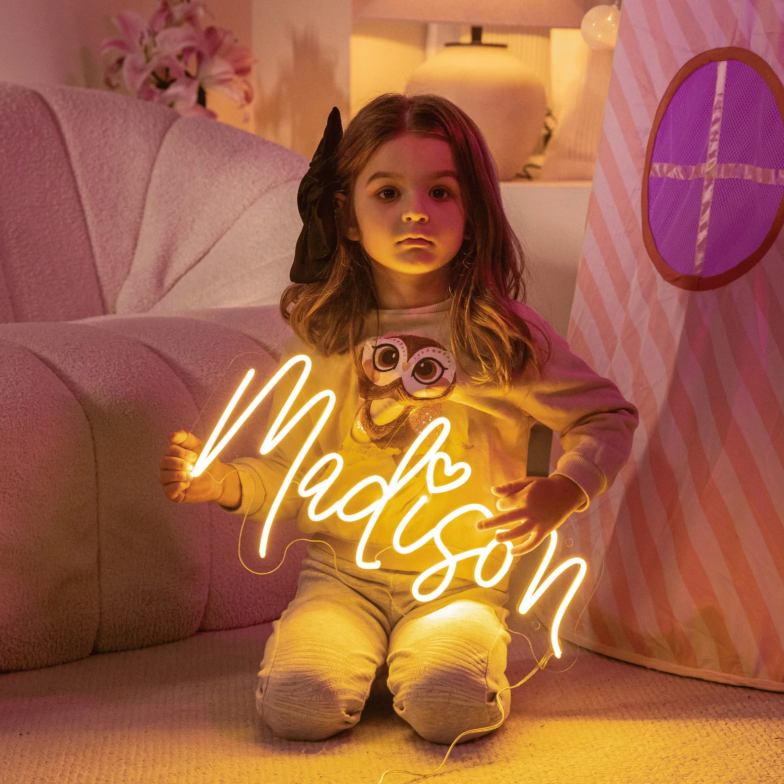 Custom Neon Sign for Teenage Girls Bedroom LED Light Name Neon Sign Home Decor Dorm Wall Decor Nursery Neon Sign