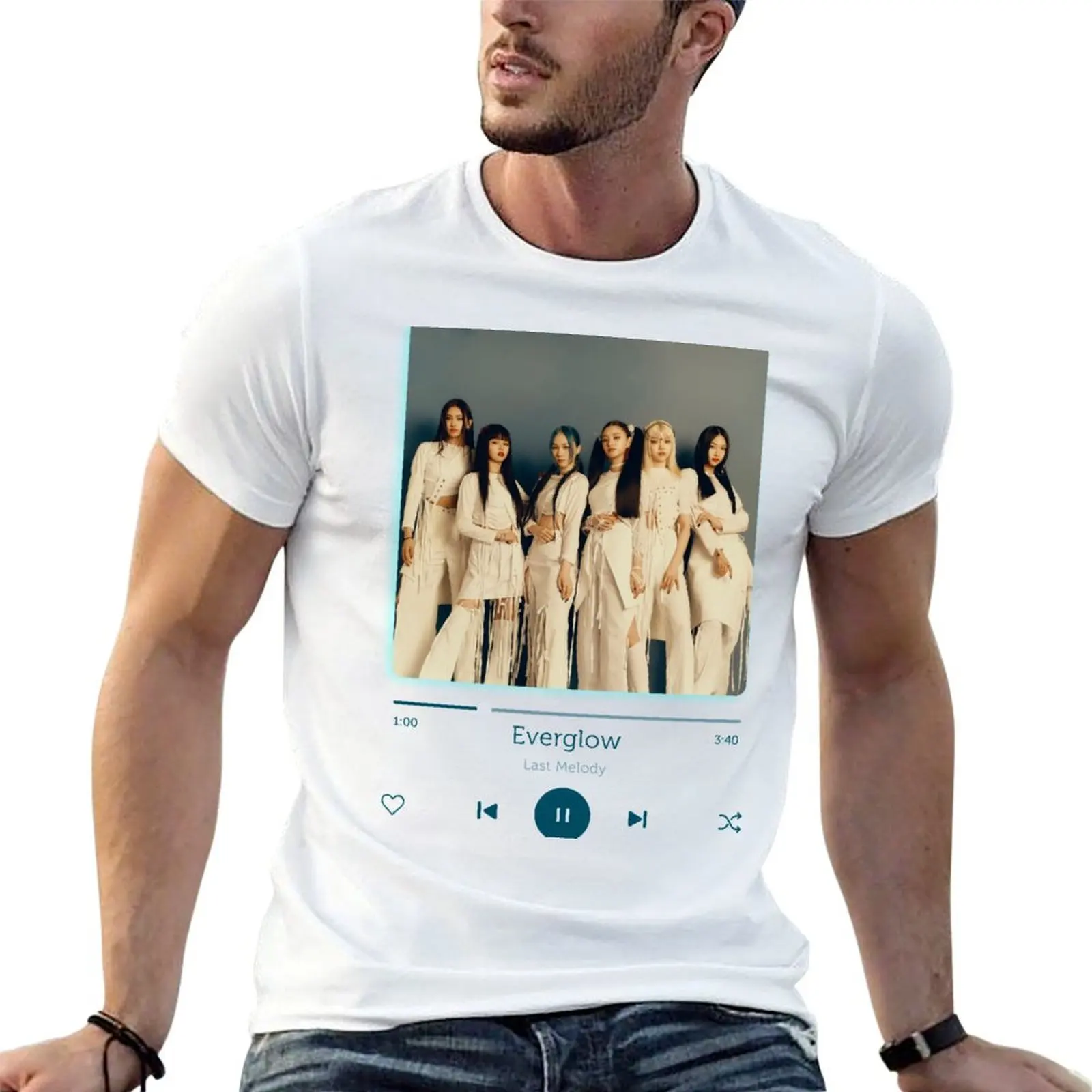 

anime print custom oversize Everglow T-Shirt shirts t shirt t