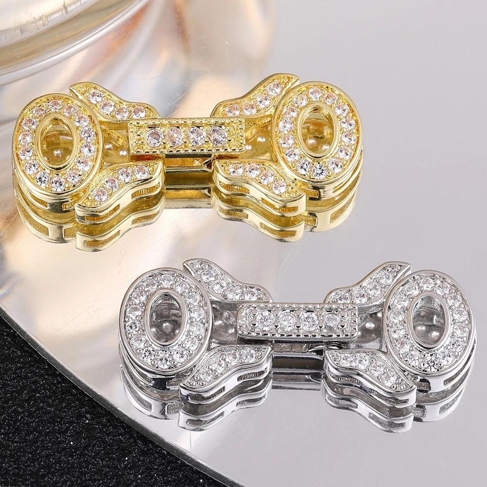 Juya hand gefertigte 18 Karat vergoldete versilberte kreative Verschlüsse Schlösser Verschlüsse Zubehör für DIY Handarbeiten Perlen Perlen Schmuck herstellung – Detail 19
