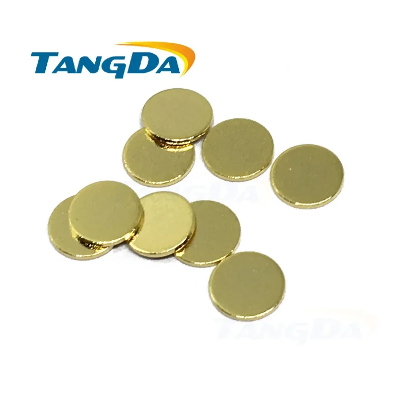 circular conductive copper connectors battery protection board Shrapnel 1 2 3 4 5 6 7 8 9mm gold plated round TANGDA pad brass