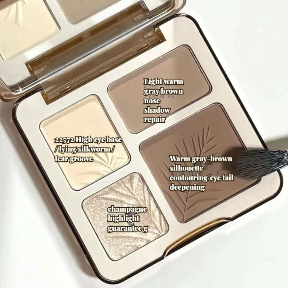 Fleuren Make-Up Contour Bronzer Markeerstift Bronzers Palet Gezicht Poeder Palet Nude Matte Oogschaduw Wang Contour Palet