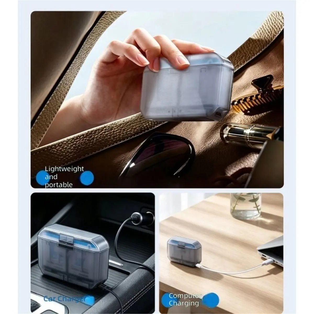 Battery Charger for Action 6/5/4/3 Osmo360 ,Intelligence Dual Slot Charging Case for Action 5 Pro Accessories