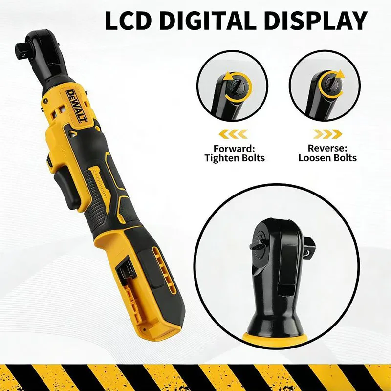 

DEWALT 20V MAX Brushless Right Angle Wrench 512 95Nm High Torque 2500RPM Cordless Tool for Car Maintenance Naked Tool