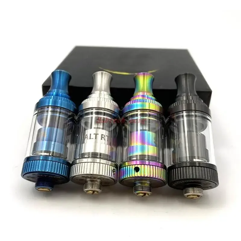 Atomiseur SALT RTA, diamètre précieux de 18mm, système de remplissage supérieur, bobine unique, flux d'air réglable, tube en verre à bulles, stylo vape, Ecig, 2ml, 3.5ml