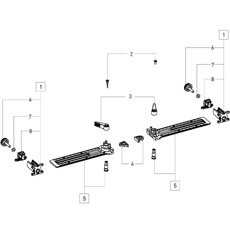 FESTOOL 498590 Left Right Cross Block Accurate Adjustment Mortise Placement Durable Tool Spare Parts