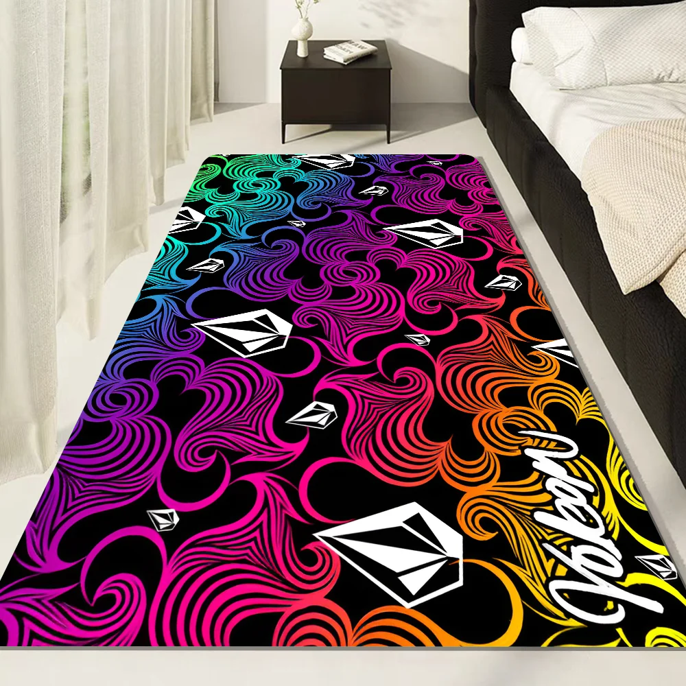 V-Volcom LOGO Floor Carpet Nordic Style Home Doormat Bathroom-Toilet Mats Bedroom Hotel Decor Mat