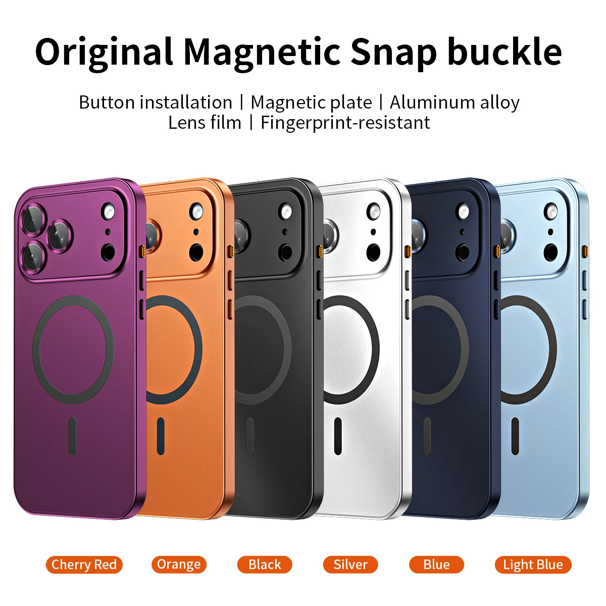 Modne etui na telefon z metalową ramką do iPhone'a Air 13 14 15 16 17 18 Pro Max Plus, aluminiowy panel tylny z PC, pokrowiec na Apple 18 Promax — zdjęcie produktu 6