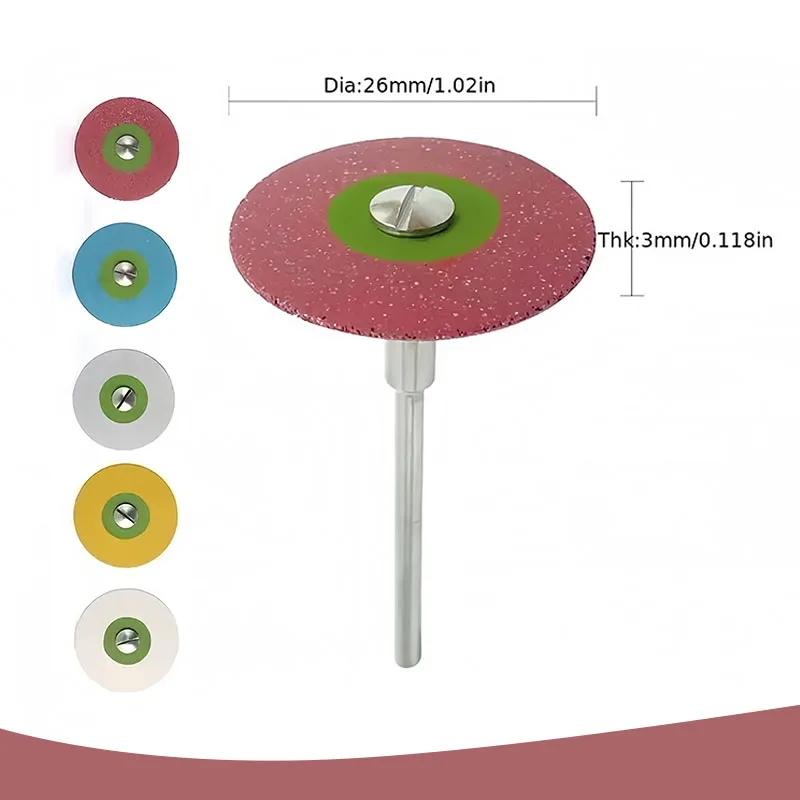 Dental Rubber Diamond Polishing Dental Polish Brush Brushes Rubber Polisher Wheel Disc Suitable For Porcelain Dental Polish Tool
