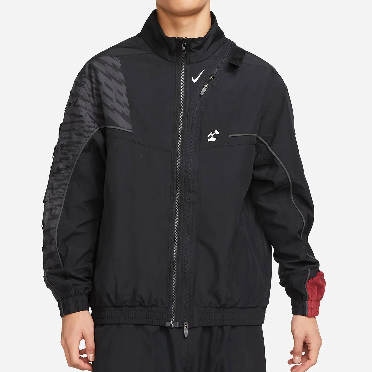 

Nike Authentic New Men's Printed Stand Collar Casual Woven Jacket CZ4669-010