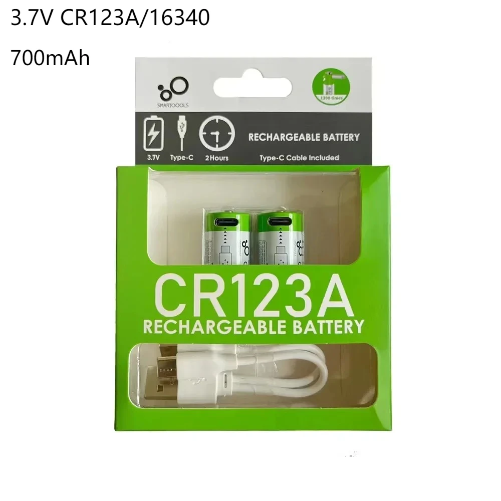 

Аккумуляторы CR123A, 3,7 в, литий-ионные 16340, 2 шт.