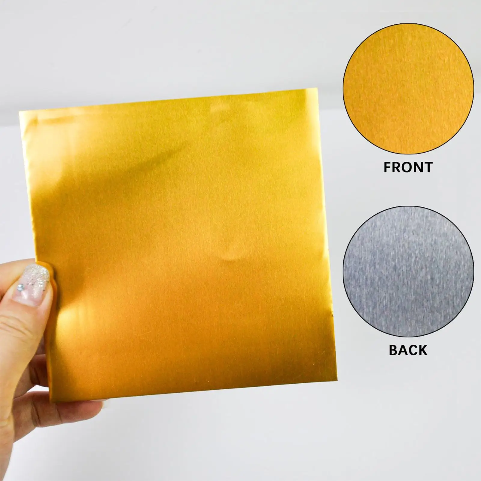 Craft Foil Handmade Foil Paper Craft Kit Silver Shimmer Gold Crafting Accessory For Kids Adults Engraving Painting Art Projects
