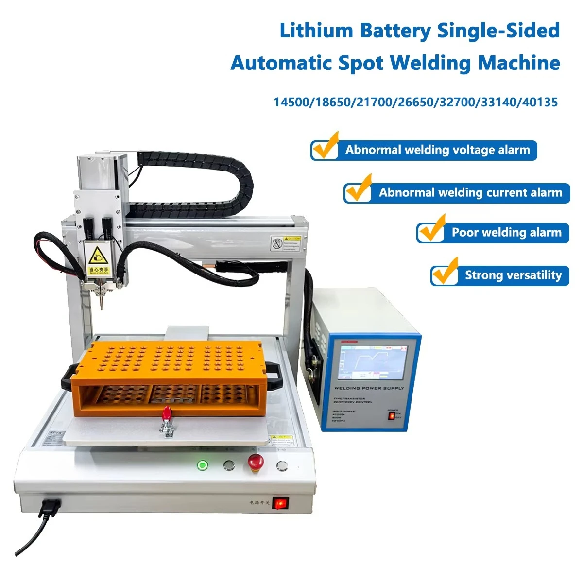 8000A Welding Power Supply Automatic Single Side Battery Pack Cell Automatic Spot Welding Machine for Lithium Battery