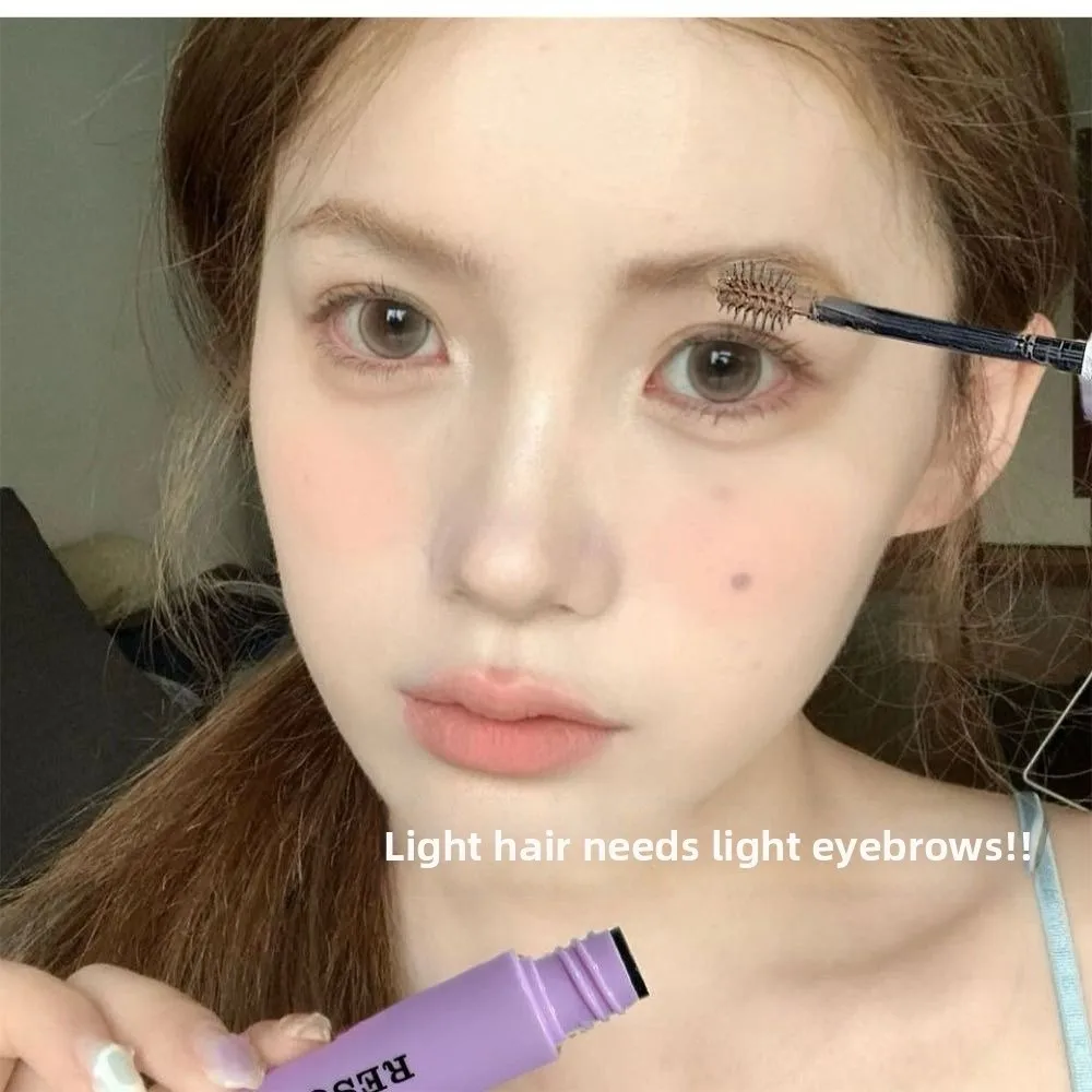 Purple Brown Eyebrow Dyeing Cream Long-Lasting Matte Eye Brow Gel Smudge-Proof Waterproof Eye Tint Makeup