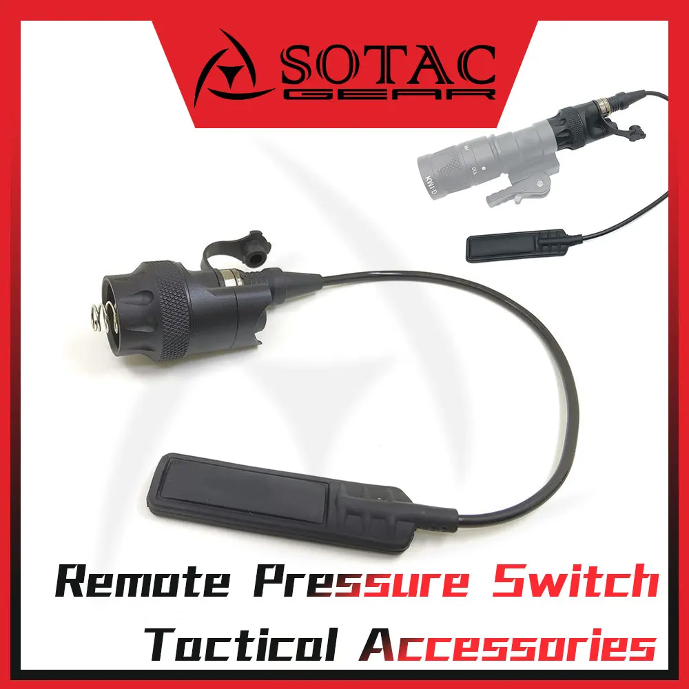 

Tactical M600 M300 Flashlight Remote Pressure Switch Tail Cap Hunting Spotlight Scout Light Button Tailcap Weapon Accessories