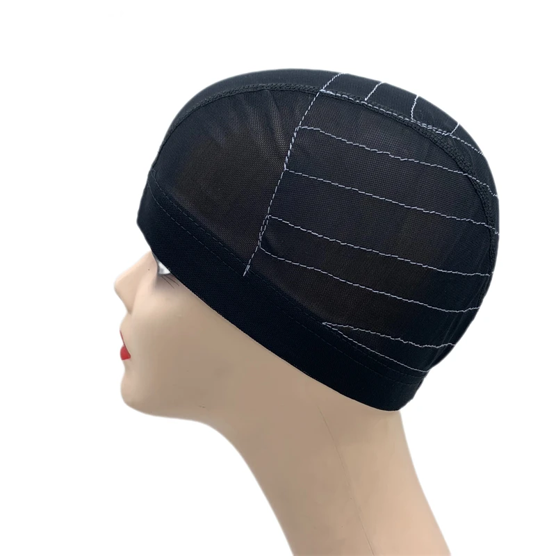Perruque cheveux humain outils de coiffure ligne blanche 13X6 maille perruque u partie bonnet de perruque perruque faisant fermeture carte de guide dôme Cap