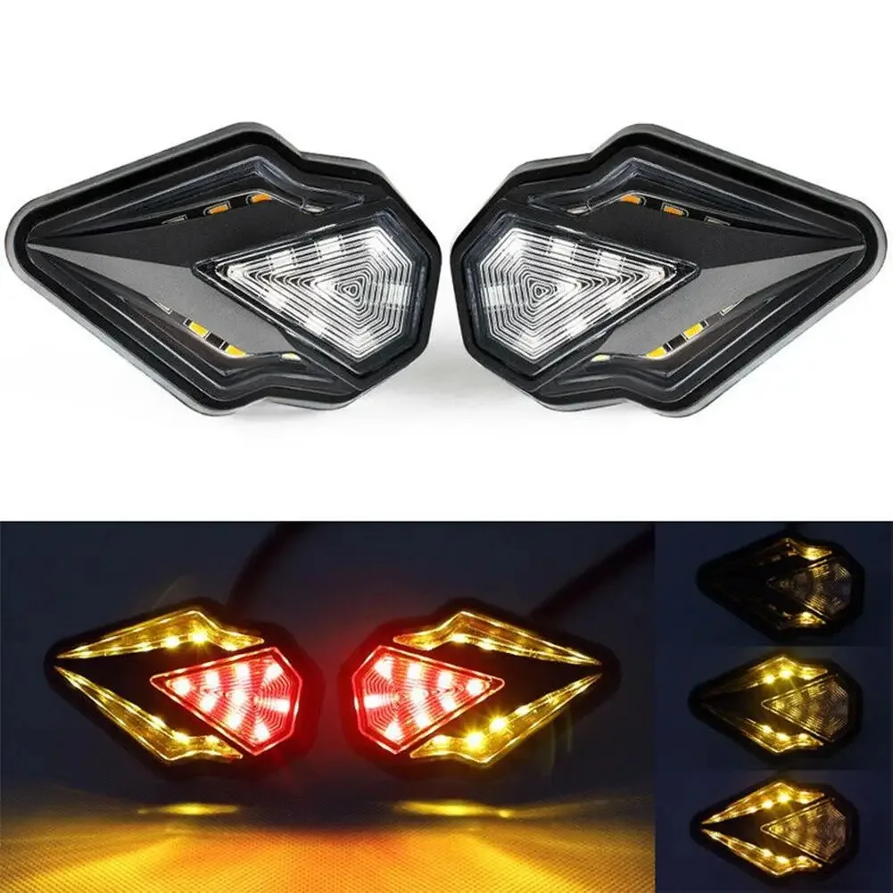 

2Pcs Motorcycle Turn Signal LED Flashing Light DRL Daytime Running LED Indicators Direction light For Scooter ATV Motorcycle 12V