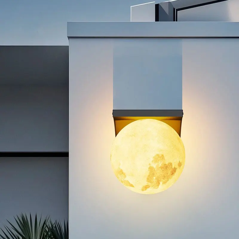 Outdoor Moon Villa Entrance, Outer Walls On Both Sides, Corridors, Corridors, Waterproof Courtyard Wall Lights