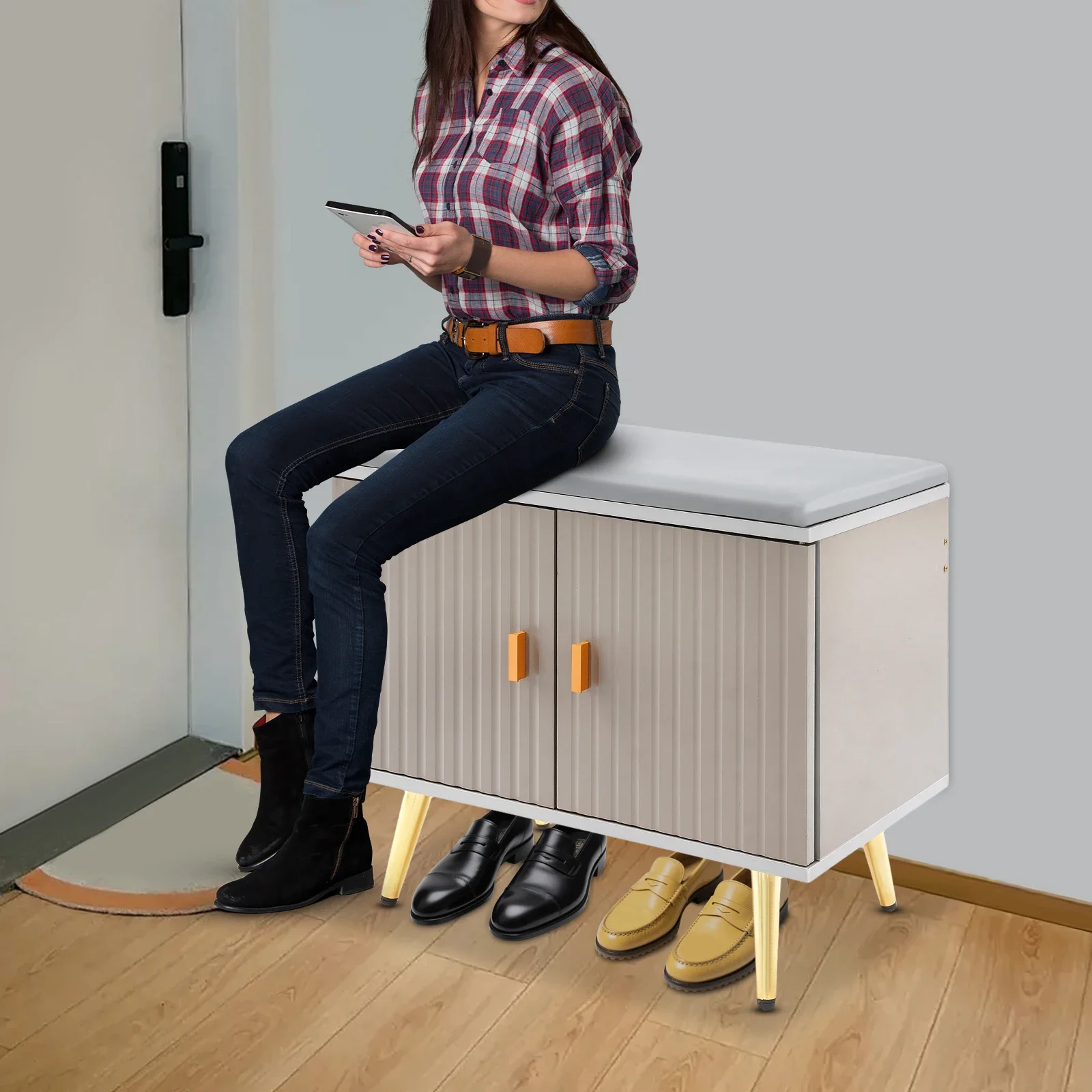 

Скамья для хранения обуви, Скамья для смены обуви, Скамья для обуви со шкафом для хранения обуви