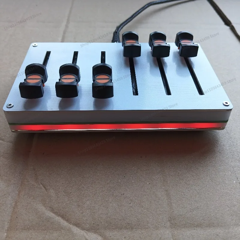 For 6 channels MIDI push rod 45mm USB interface Music host software controller