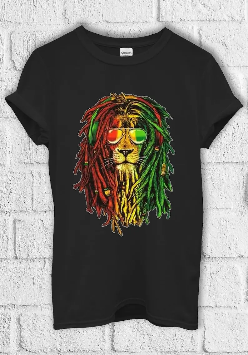 

Lion Reggae Music Rasta T Shirt Baseball Pullover Men Women Unisex Baggy Boyfriend 1786