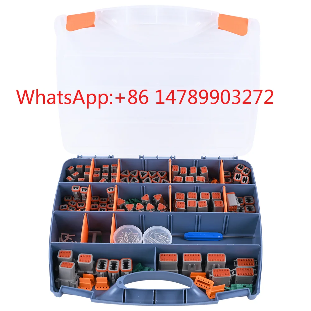 JRready 699PCS DT Connector Kit 2 3 4 6 8 12 Pin Waterproof Connector Solid Contact Pick Removal Tool for Automotive Repairing