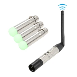 DMX512 4PCS Transmitter Receiver Kit Portable 2.4G ISM Wireless for Party DJ Show Club Disco KTV Stage Light Lighting Fixture