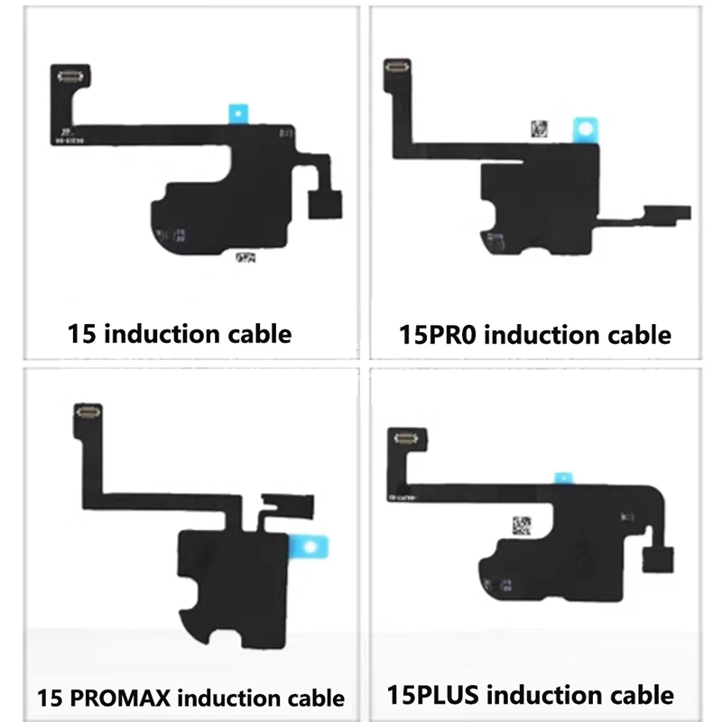 Orelha fone de ouvido alto-falante sensor cabo flexível para iphone 14 15 pro max plus promixity sensor som fone receptor superior cabo flexível