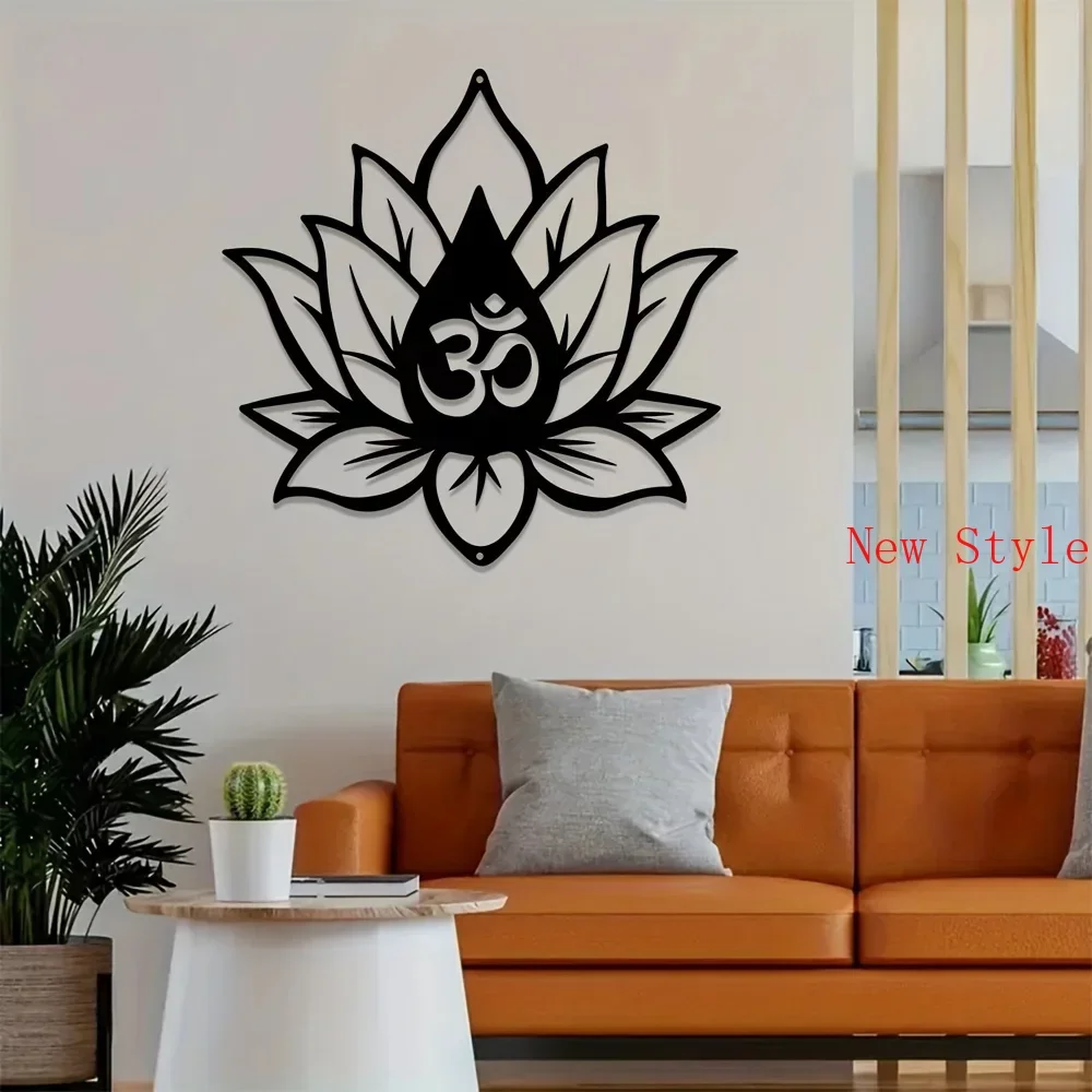 

1pc Lotus Flower Metal Wall Decor Metal Wall Hanging Art Living Room Decor Lotus Flower Yoga Room Decor Scene Decoration Home De