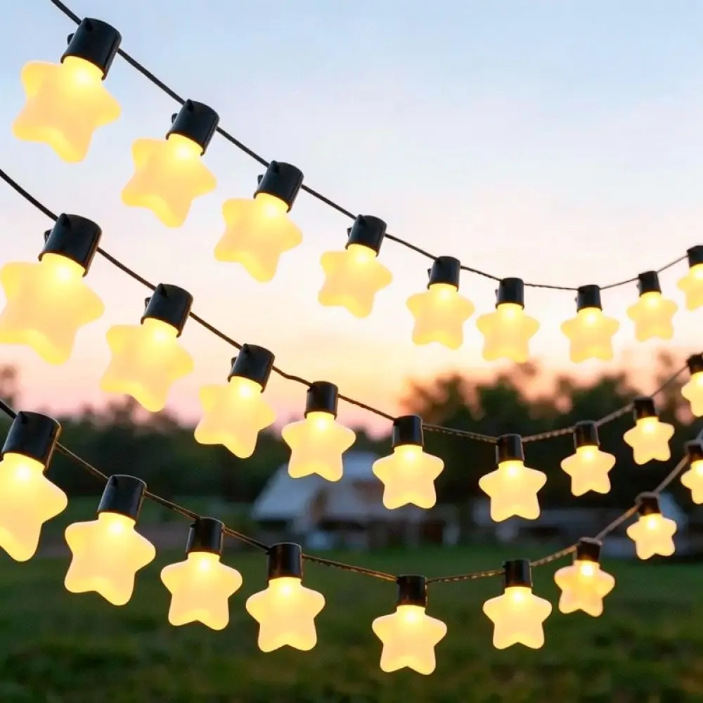 Outdoor Solar Globe LED String Lights Waterproof Decorative For Camping Canopy Garden Patio Wedding Event Party Lamp