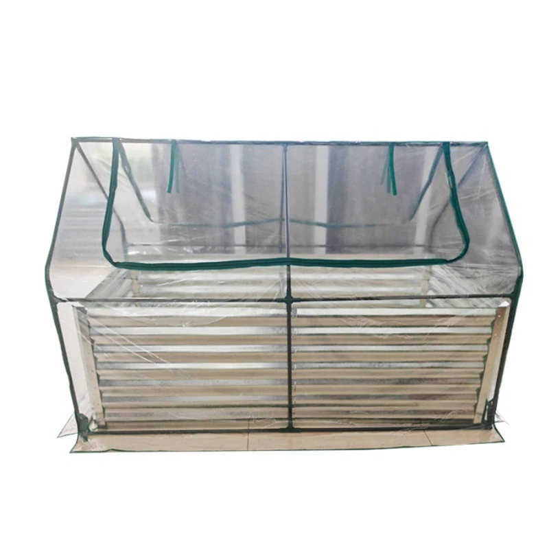 

greenhouse flower bed metal planting box planting bed galvanized sheet garden bed rust-proof flower box seedling box