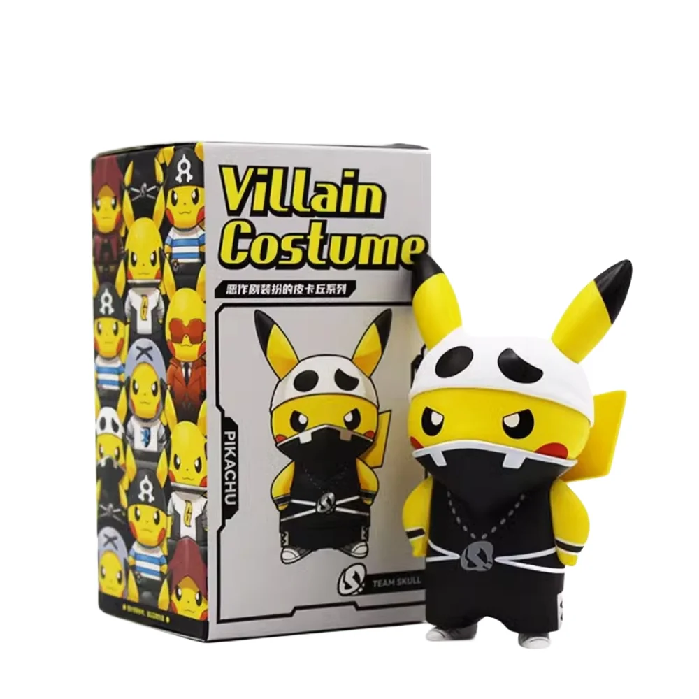 Pokemon Prank Dress Up Pikachu Villain Series Doll Blind Box Team Rocket pokragon decorazioni di Halloween figura anime
